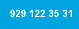929 122 35 31 929 122 35 31